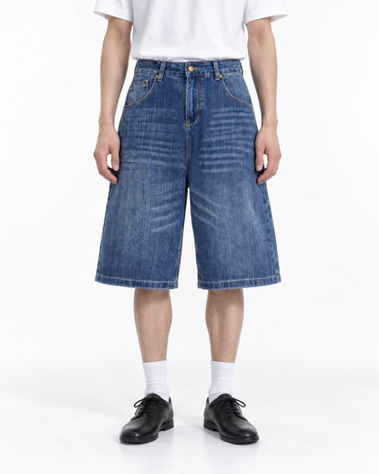 Washed Denim Culottes