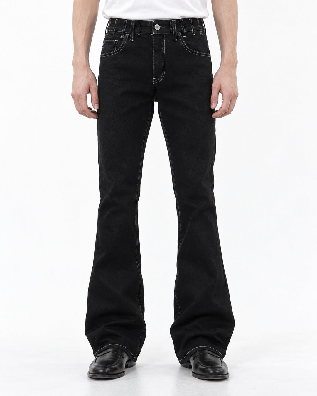 Slightly Flared Denim Jeans