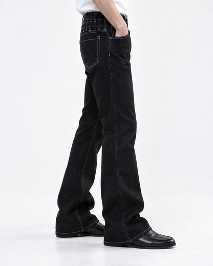 Slightly Flared Denim Jeans