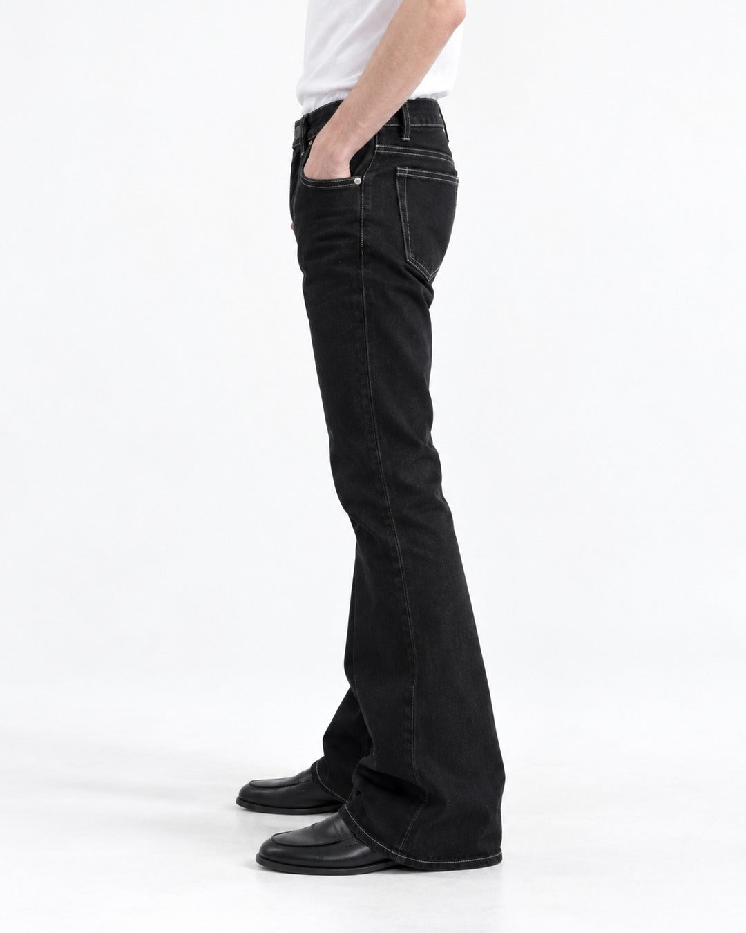 Slightly Flared Denim Jeans
