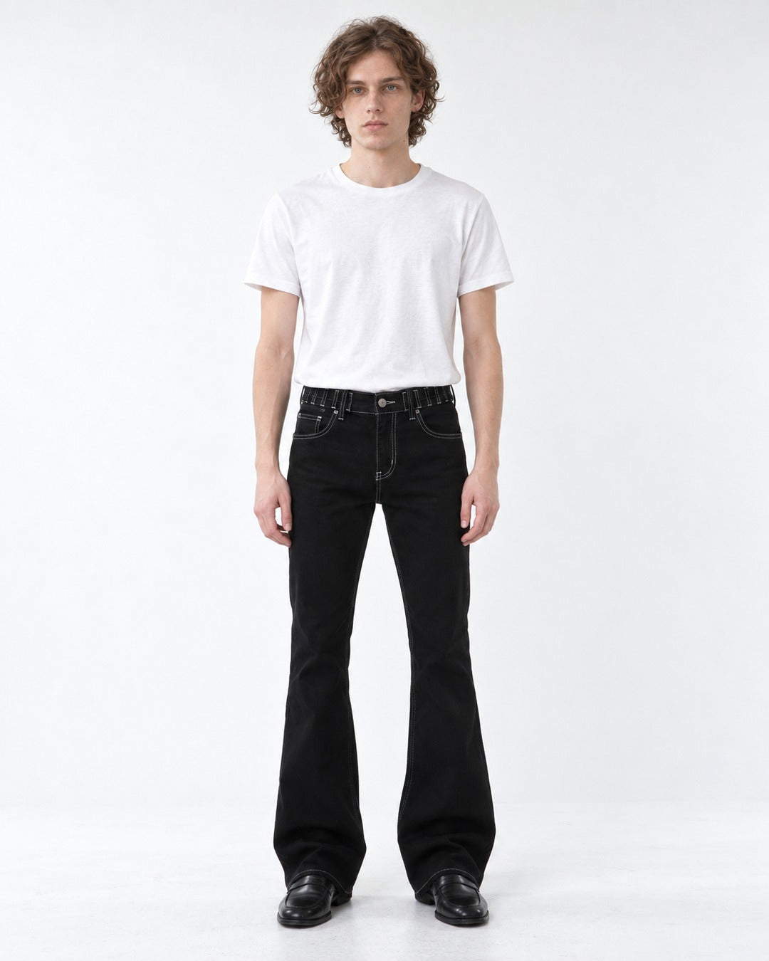 Slightly Flared Denim Jeans