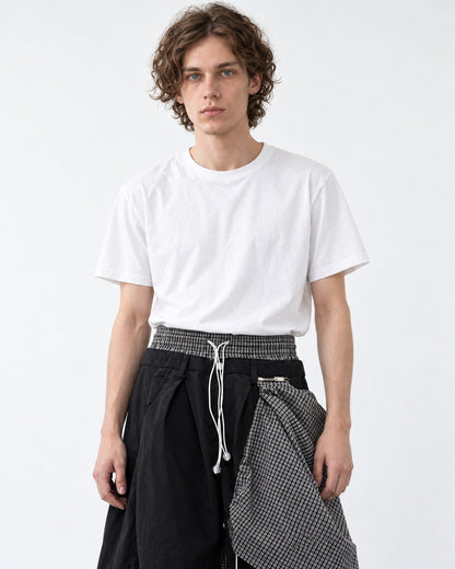 Double Waistband Wide-Leg Pants