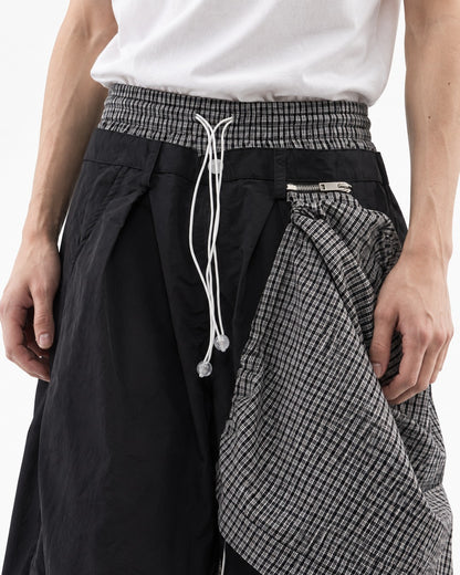 Double Waistband Wide-Leg Pants