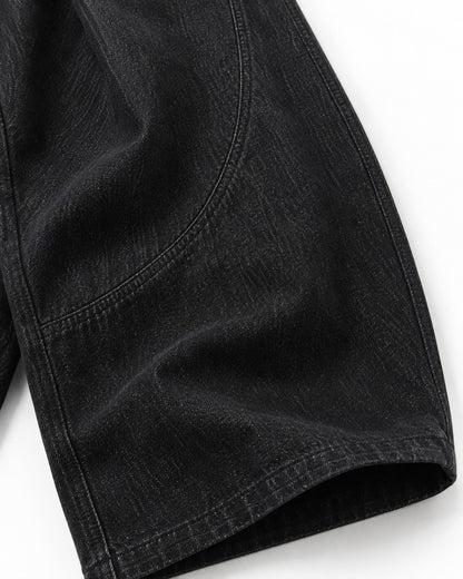 Diagonal-Seam Balloon Jeans