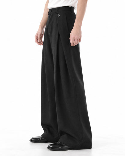 Pleated Wide-Leg Pants