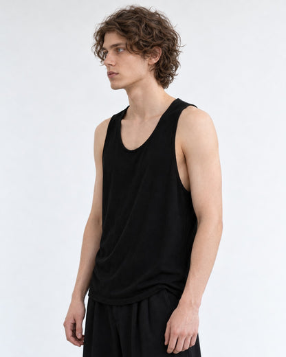 Relaxed Scoop-Neck Tank Top