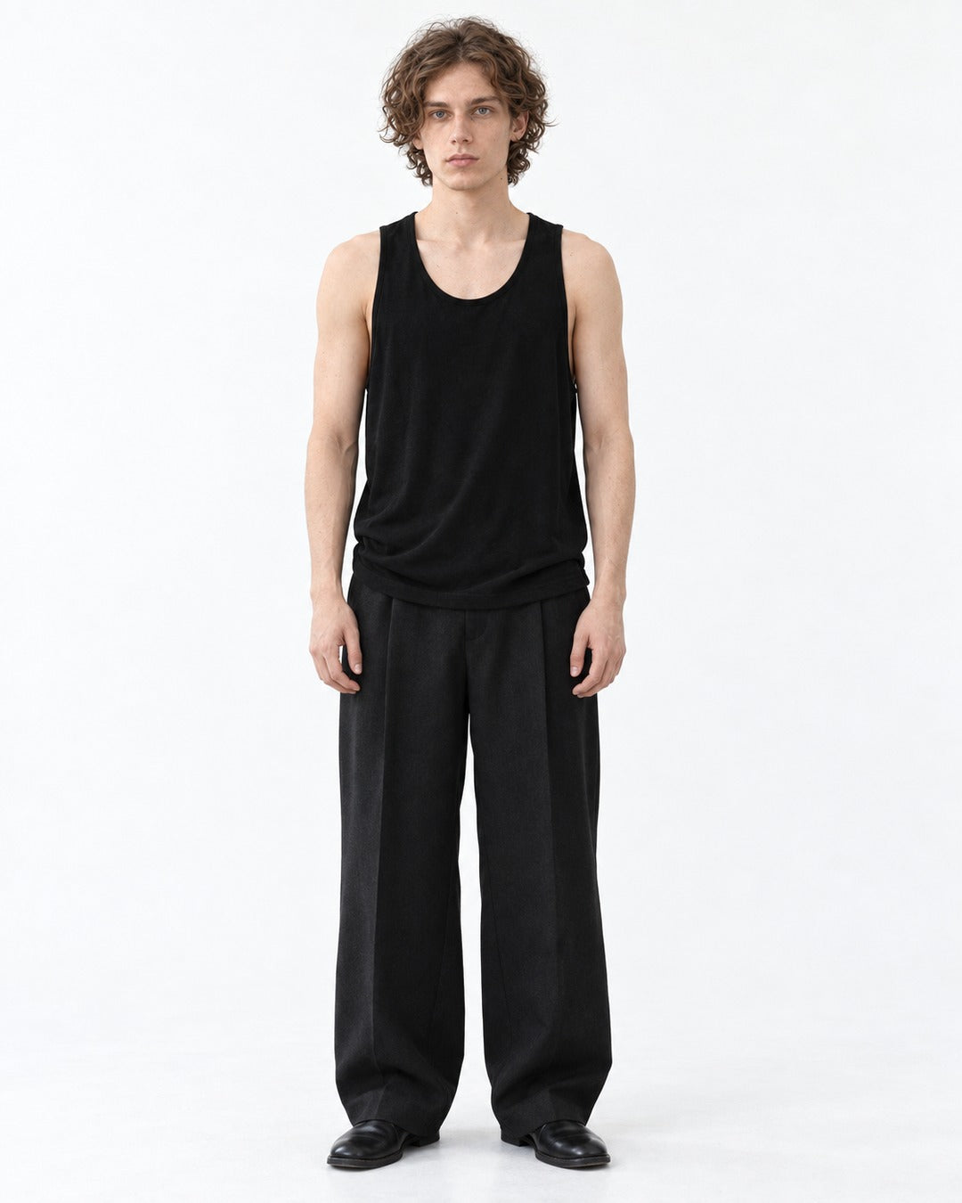Relaxed Scoop-Neck Tank Top