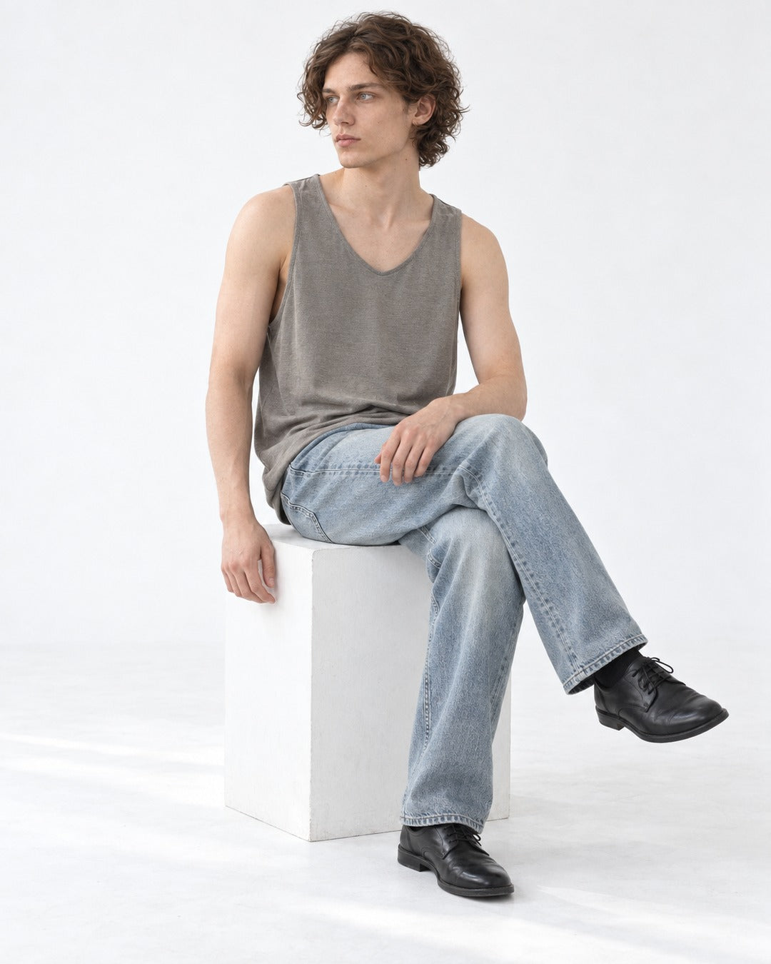 Relaxed V-Neck Tank Top