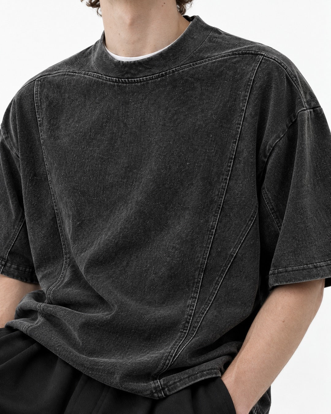 Washed Raglan-Seam Tee