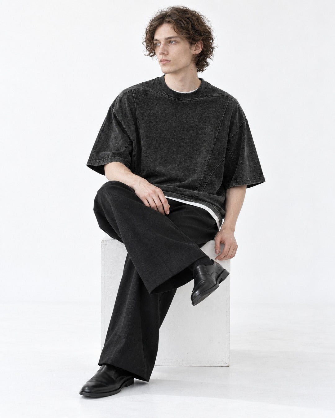 Washed Raglan-Seam Tee