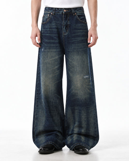 Bootcut Whisker-Fade Jeans