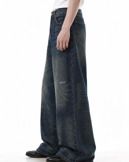Bootcut Whisker-Fade Jeans