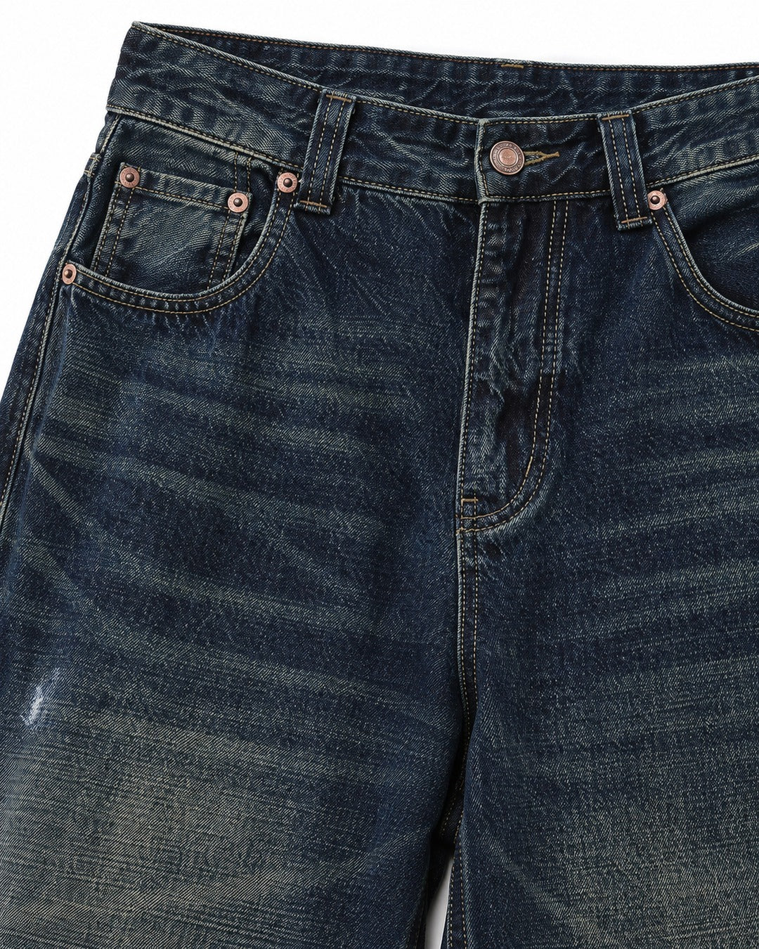 Bootcut Whisker-Fade Jeans