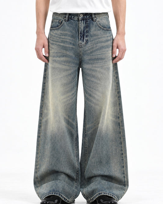 Tonal-Fade Flare Jeans