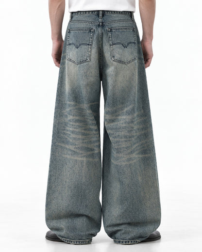 Tonal-Fade Flare Jeans