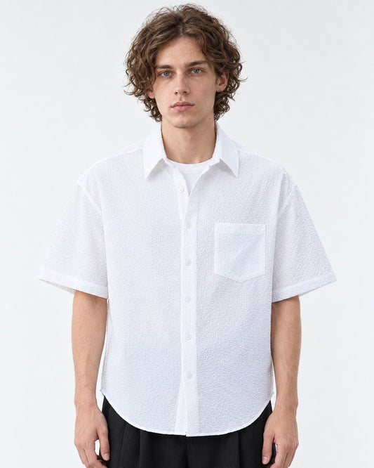 Chest-Pocket Short-Sleeve Shirt