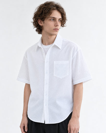 Chest-Pocket Short-Sleeve Shirt