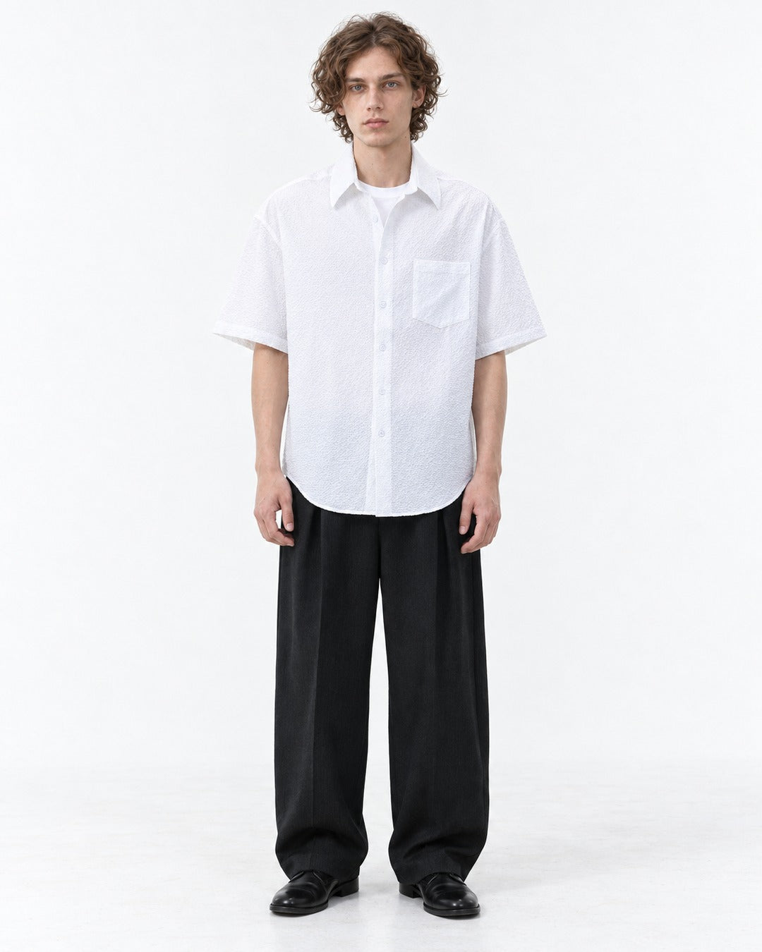 Chest-Pocket Short-Sleeve Shirt