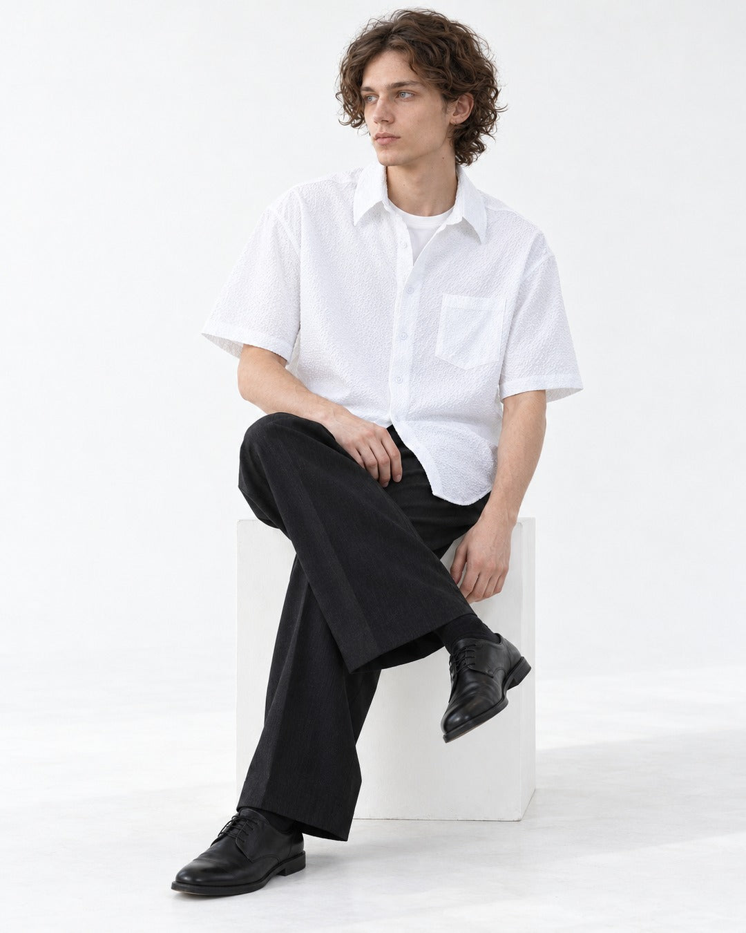 Chest-Pocket Short-Sleeve Shirt