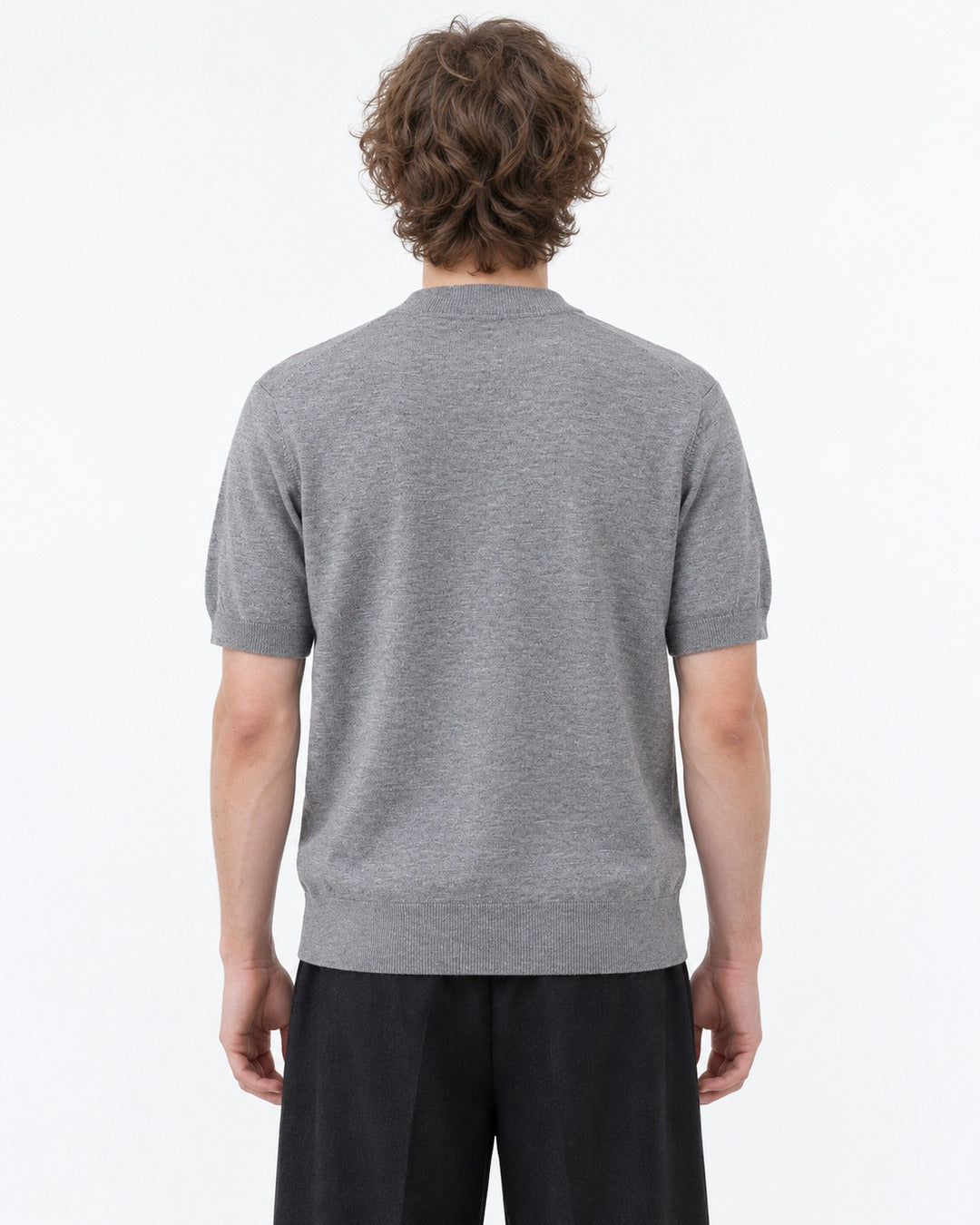 Mock-Neck Knit Top