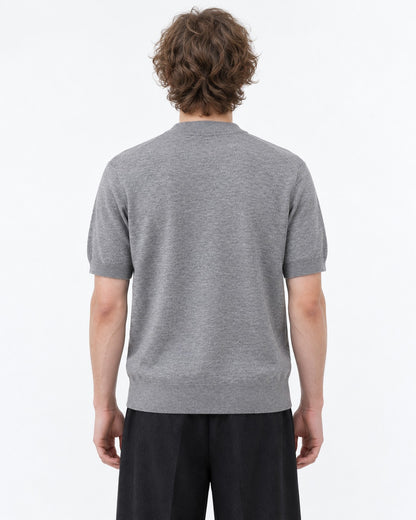 Mock-Neck Knit Top