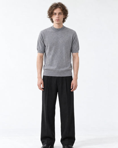 Mock-Neck Knit Top