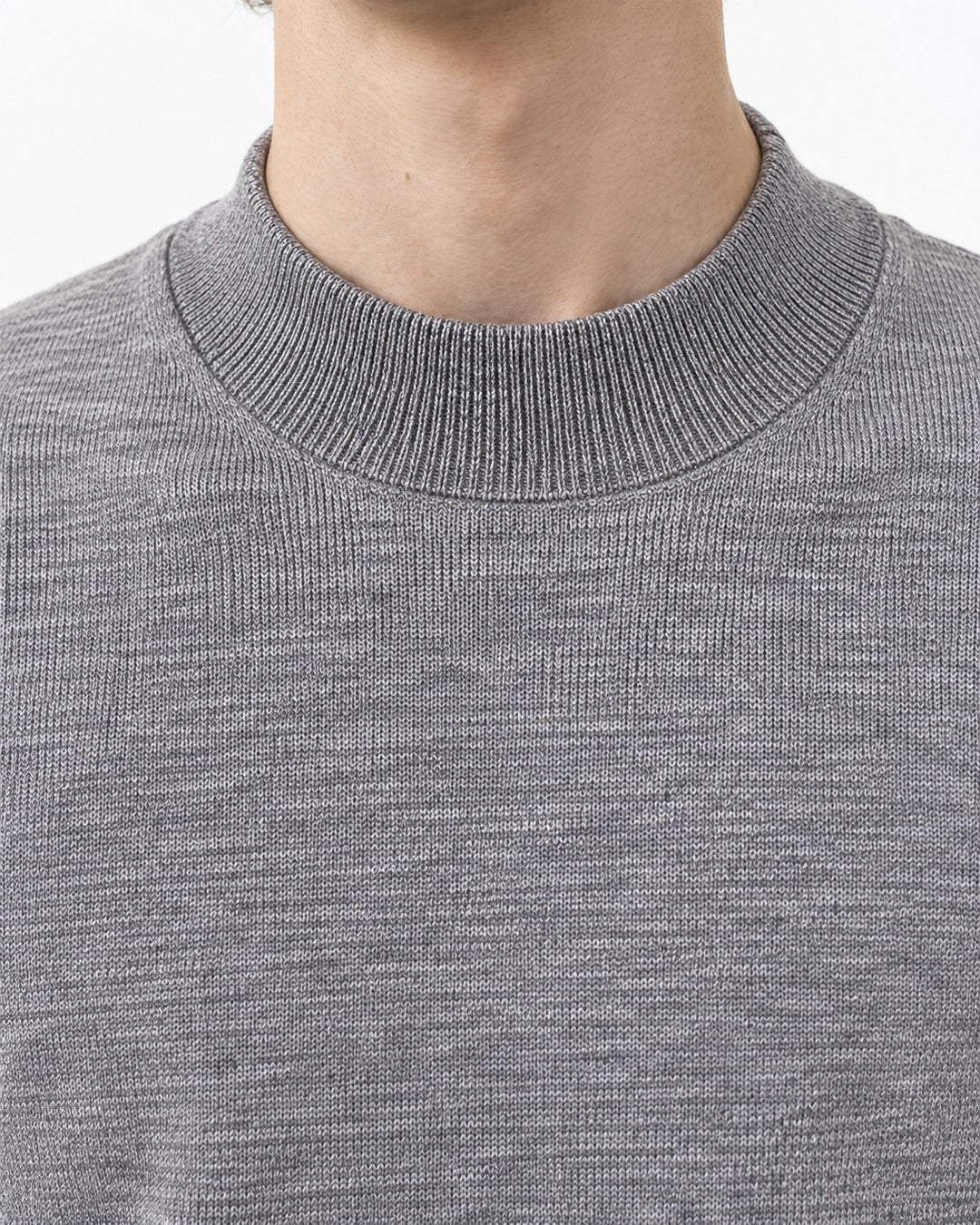 Mock-Neck Knit Top