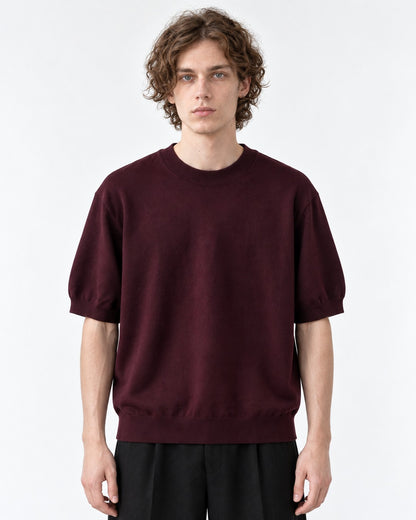 Mock-Neck Knit Top