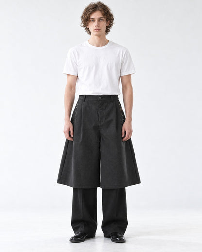 Wide-Leg Shorts