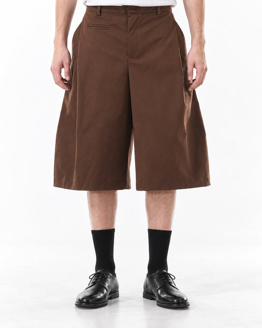 Pleated Wide-Leg Shorts
