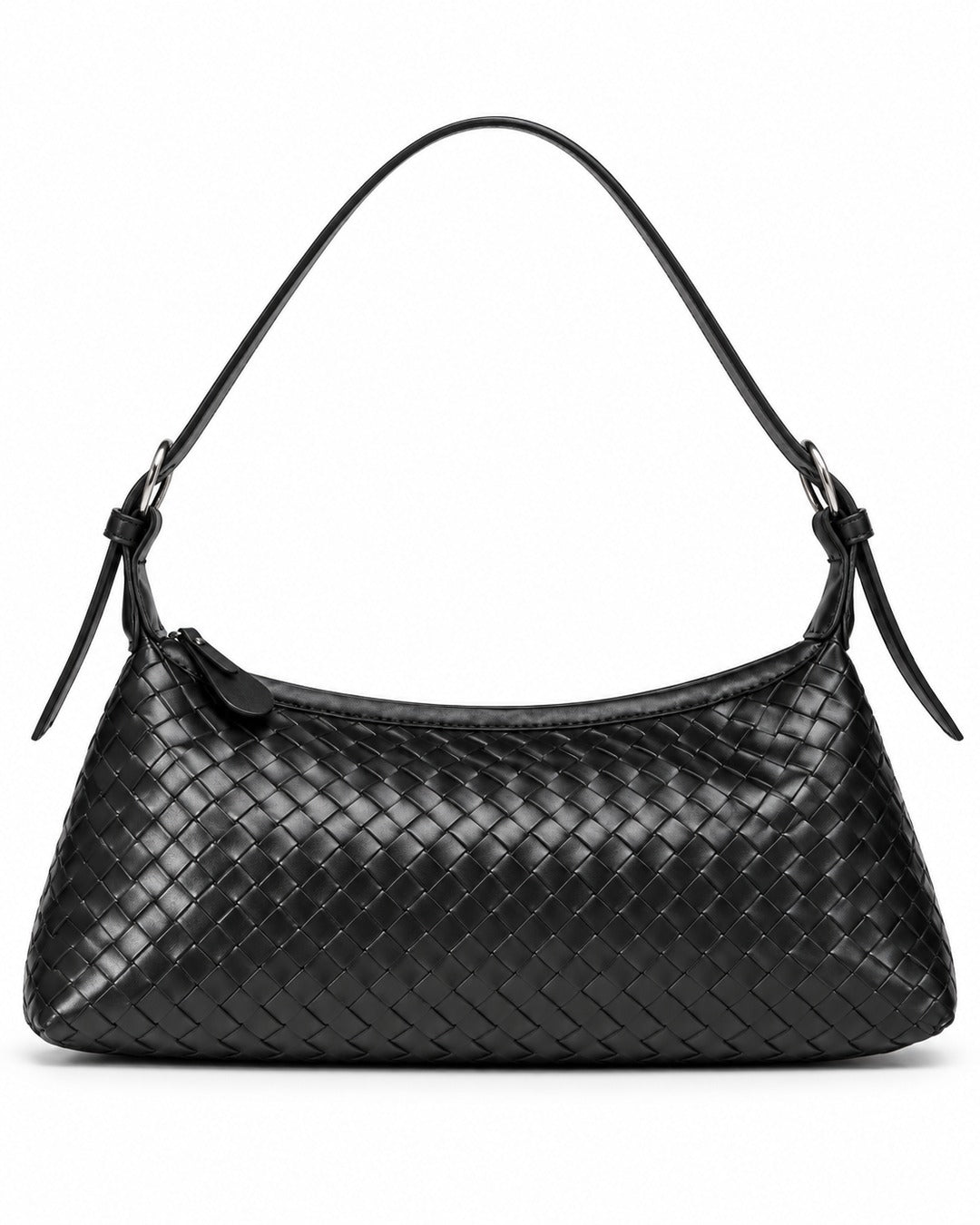Woven Baguette Shoulder Bag