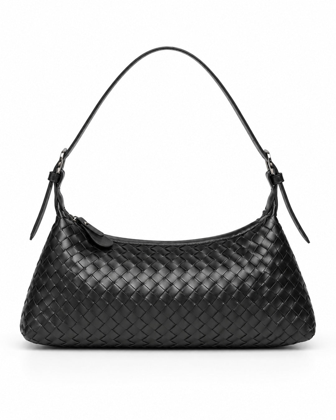 Woven Baguette Shoulder Bag