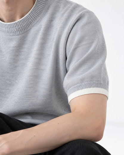Knit Top with Contrast Trim