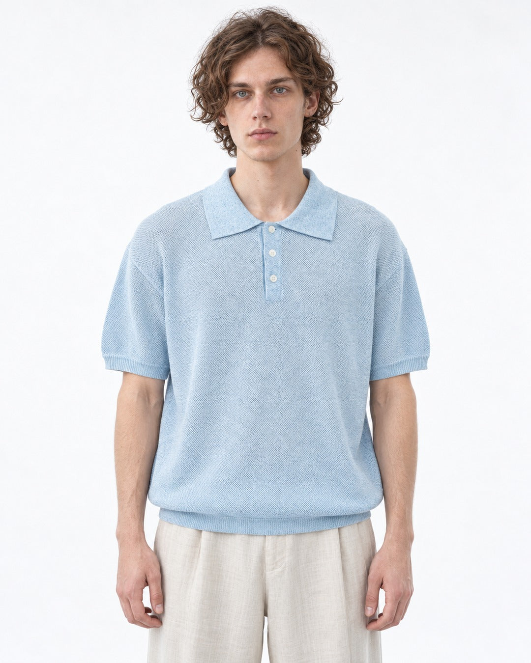 Knit Polo Shirt