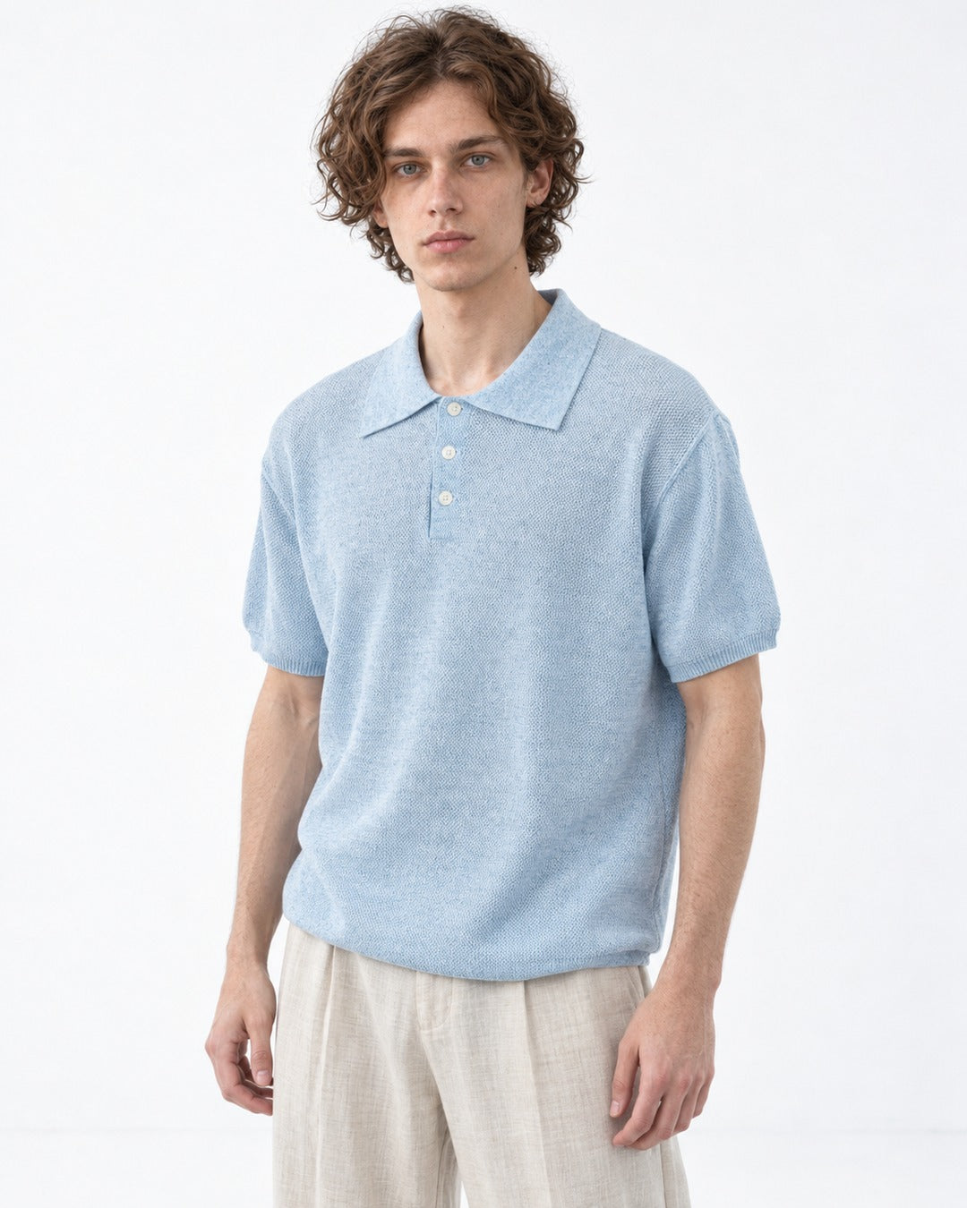Knit Polo Shirt