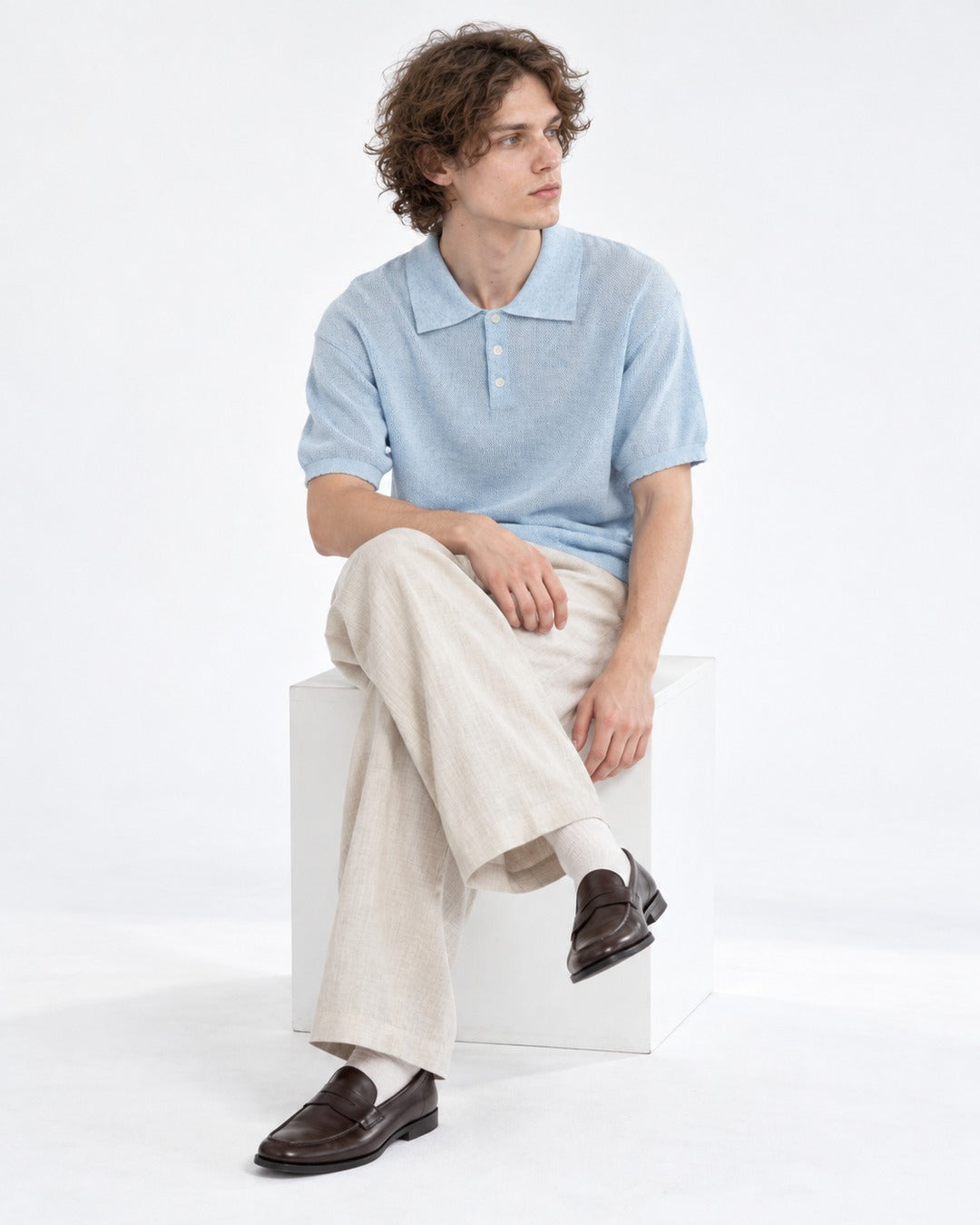 Knit Polo Shirt