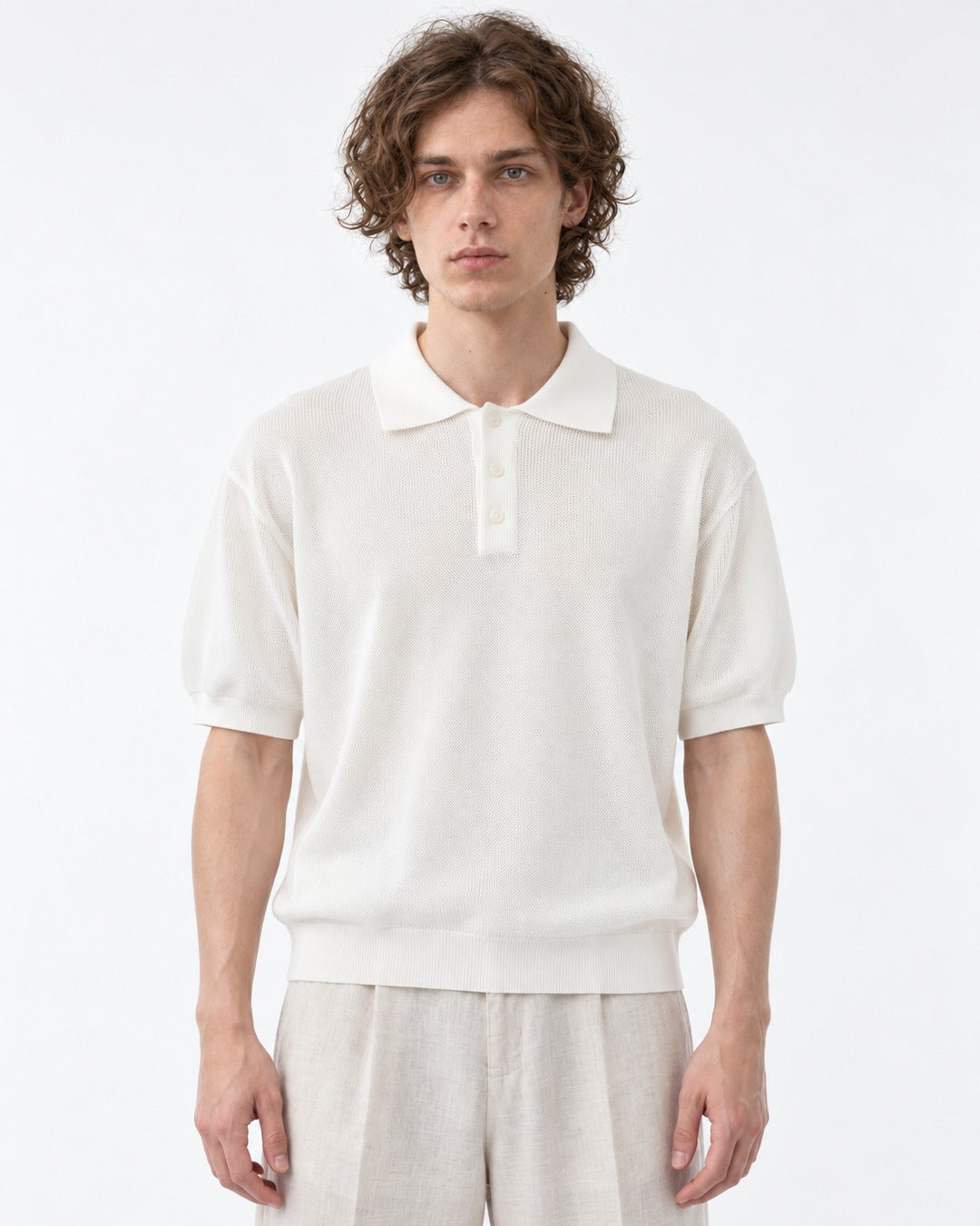 Knit Polo Shirt