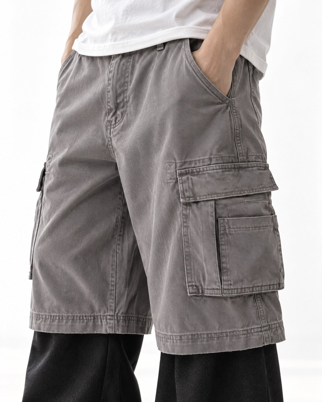 Multi-Pocket Cargo Shorts