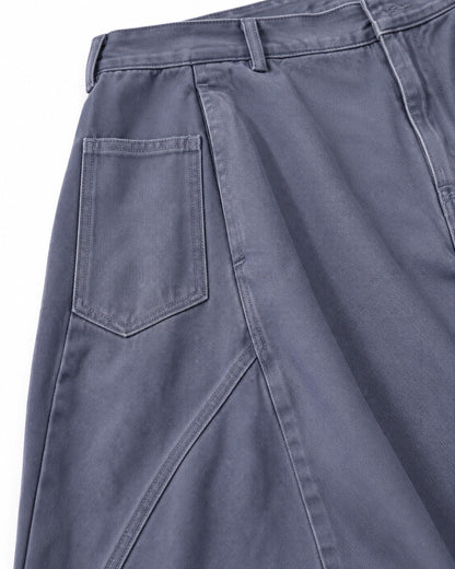 Washed Balloon-Leg Jeans