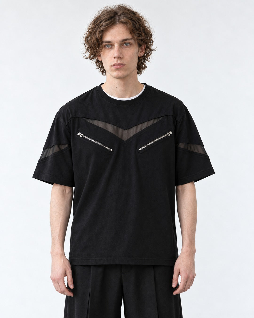 Chevron Graphic-Print Tee