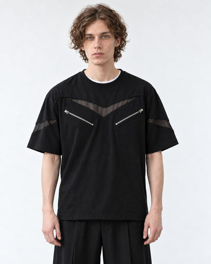 Chevron Graphic-Print Tee