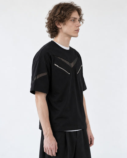 Chevron Graphic-Print Tee