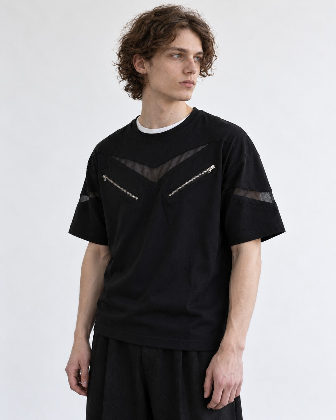 Chevron Graphic-Print Tee
