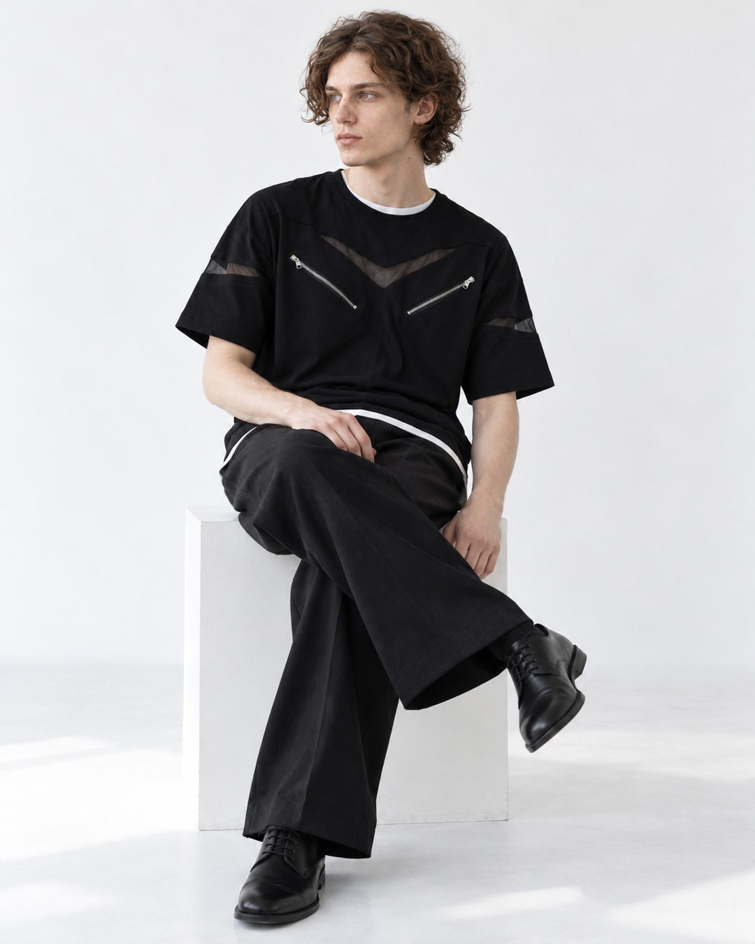 Chevron Graphic-Print Tee