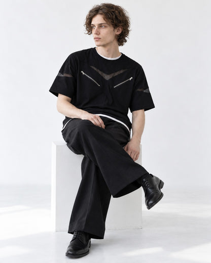Chevron Graphic-Print Tee