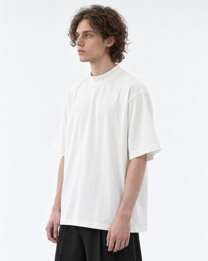 Mock-Neck Oversized Tee