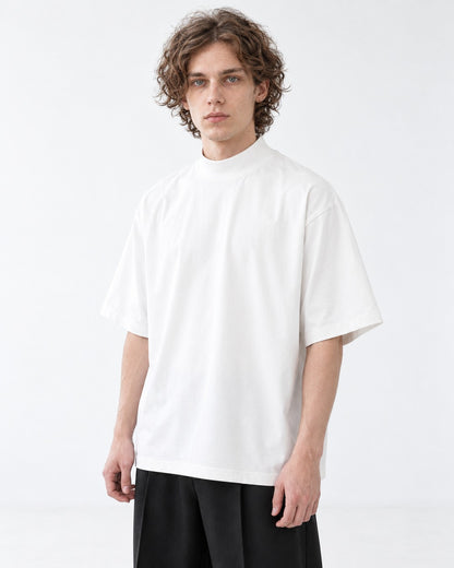 Mock-Neck Oversized Tee