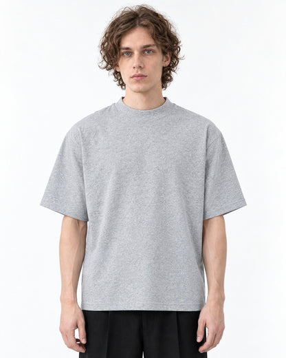 Mock-Neck Oversized Tee