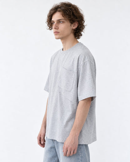 Chest-Pocket Tee with Drawstring Hem