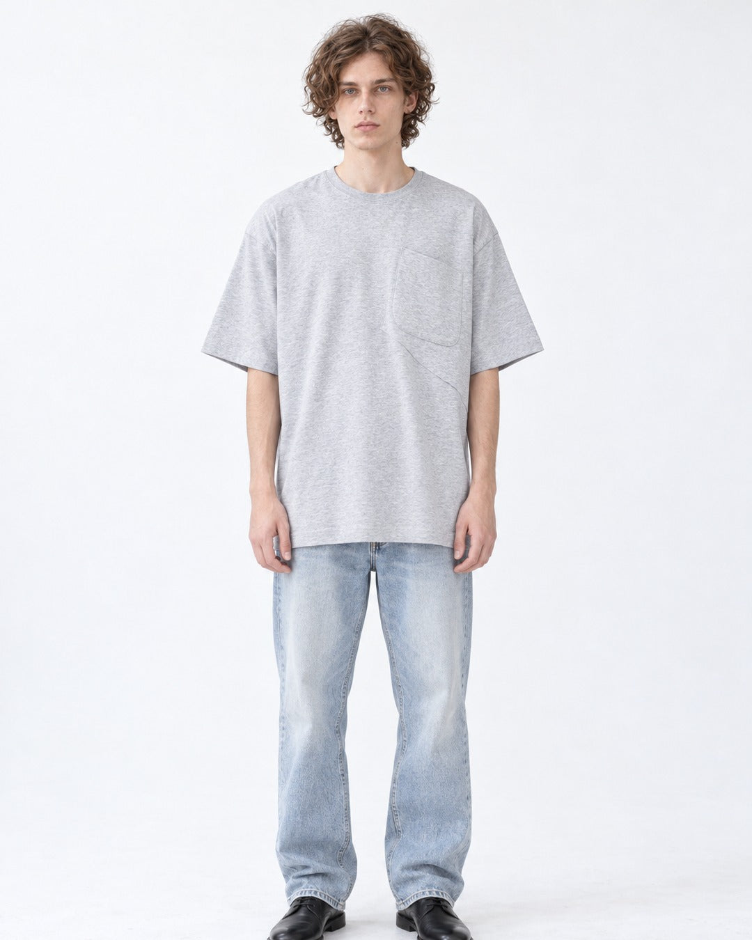 Chest-Pocket Tee with Drawstring Hem